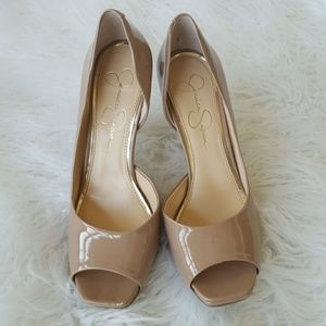 Jessica Simpson Josette Peep-toe D'Orsay Pumps